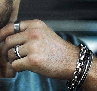خرید دستبند نقره ایتالیایی مردانه
